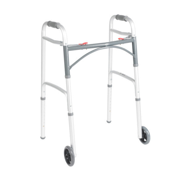 Folding Walker Adjustable Height Aluminum Frame