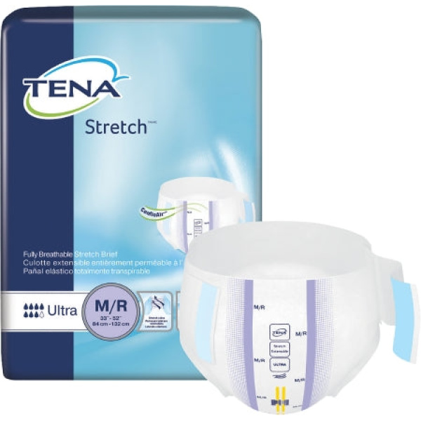 Unisex Adult Incontinence Brief TENA® Stretch™ Ultra